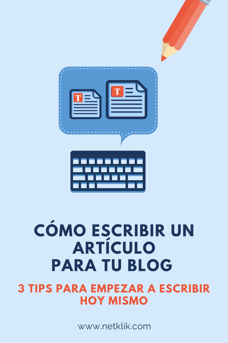 cómo escribir un artículo para tu blog