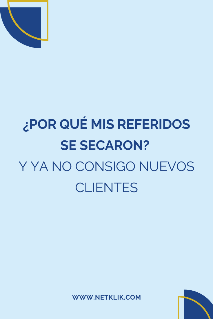 Por qué mis referidos se secaron