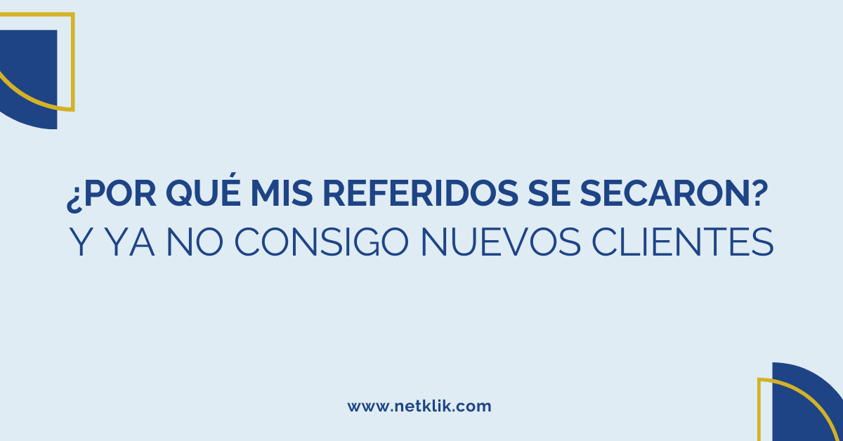 Por qué mis referidos se secaron