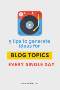 ideas for blog topics